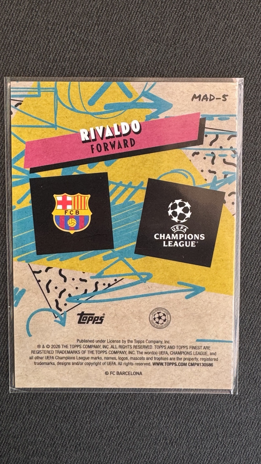Rivaldo 90's Madness MAD-5, Rückseite