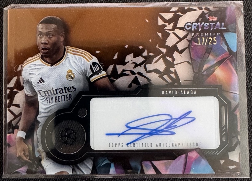 David Alaba Topps Crystal Premium Autogramm 11/25