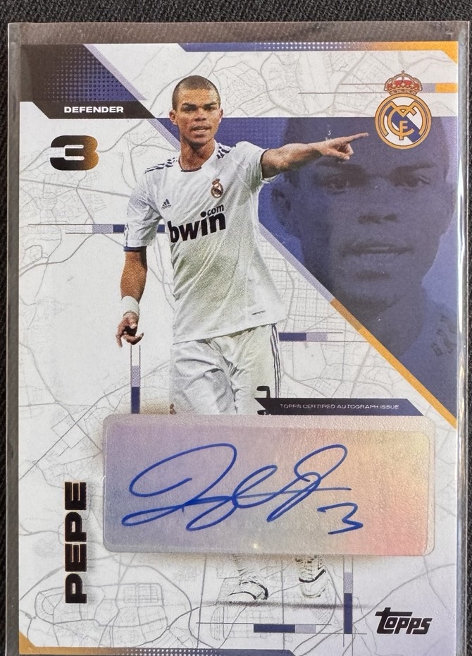 Pepe Topps Autogrammkarte